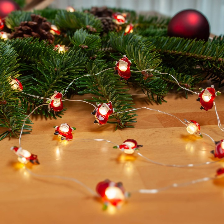 Produktbild Lindby Motje LED-Lichterkette, Weihnachtsmann (3.20 m)