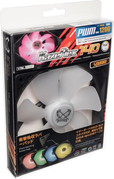 Image du produit Scythe PC Fan Kaze Flex 140 Square RGB PWM (140 mm, 1x)