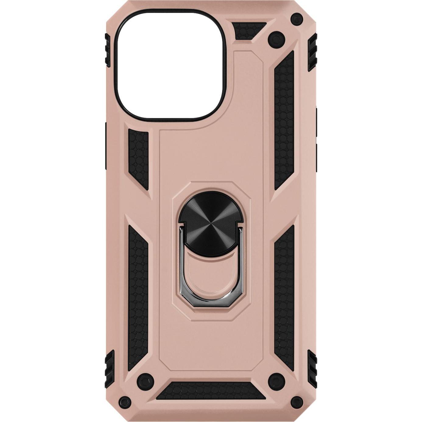 Avizar stossfeste Handyhülle mit Ring Series (Apple iPhone 14 Pro), Smartphone Hülle, Rosa