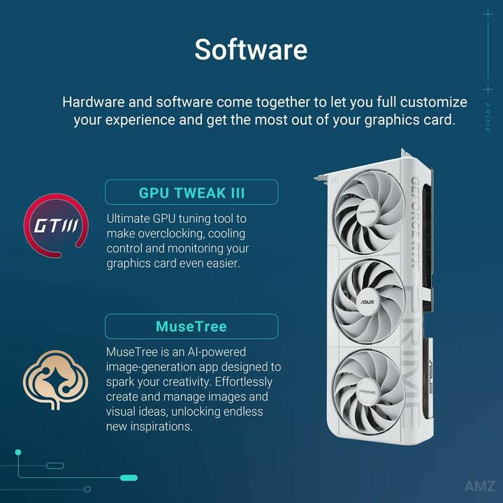 Actual product image ASUS Prime GeForce RTX 5070 OC White (12 GB)