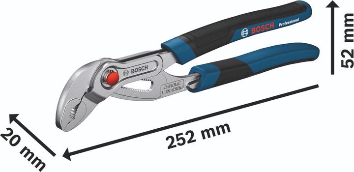 Image du produit Bosch Professional Pince à pompe à eau 250 mm (252 mm)