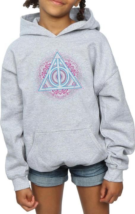Produktbild Neon Deathly Hallows Kapuzenpullover Mädchen (140, 146)