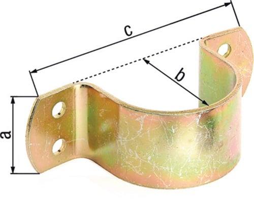 Produktbild Alberts Rohrschelle 42 mm fr 11/4 Zoll galv. verzinkt, dickschichtpassiviert