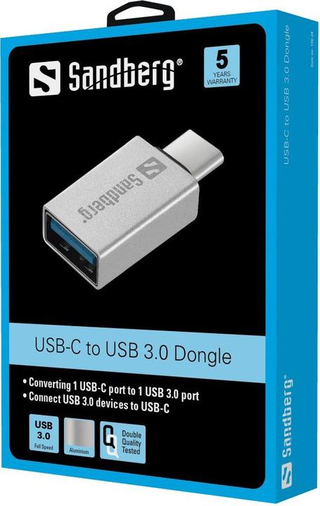 Produktbild Sandberg USB-C – USB 3.0 Dongle (USB-A)