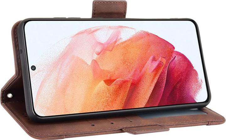 Produktbild Cover-Discount Galaxy S21 FE - Etui mit vielen Kartenfächer braun (Samsung Galaxy S21 FE)