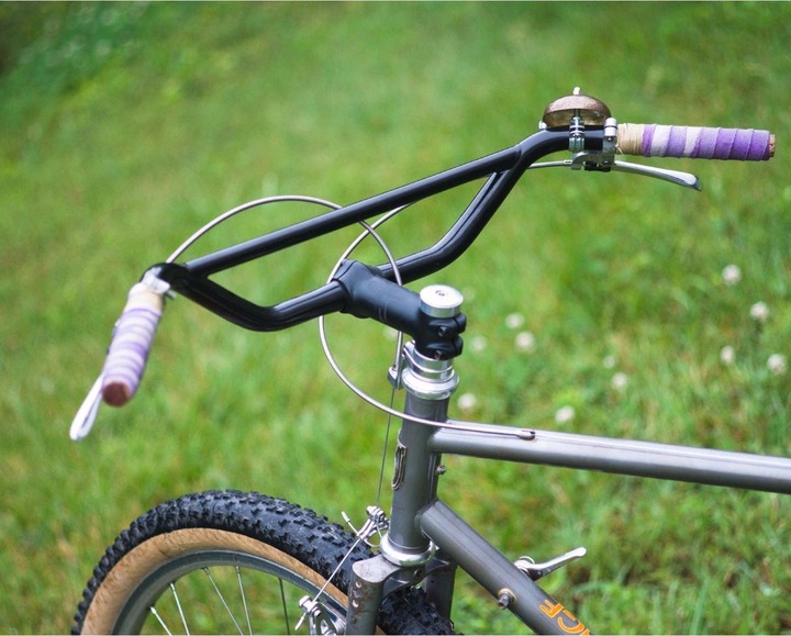 Actual product image Velo Orange Klunker Bar, handlebars (nickel) (25.40 mm)