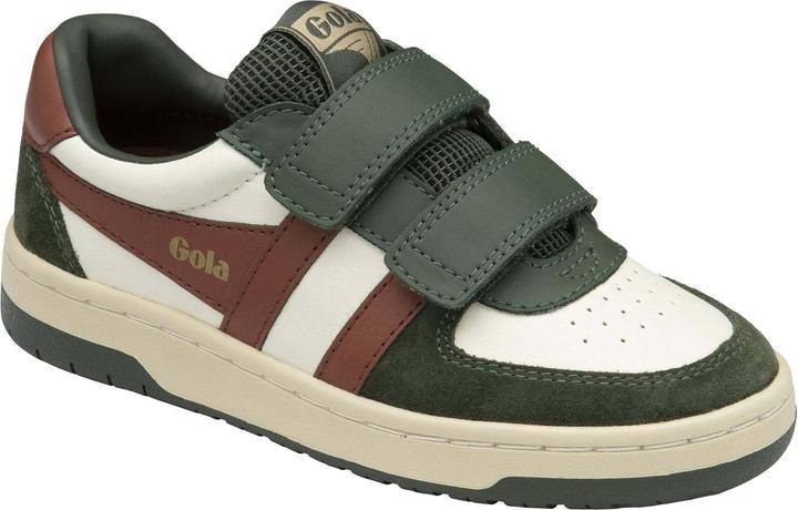 Off White, Dark Khaki, Rust