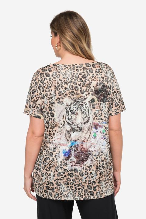 Produktbild Miamoda T-Shirt, Leomuster, grosser Tiger-Druck, Rundhals, Halbarm (48)