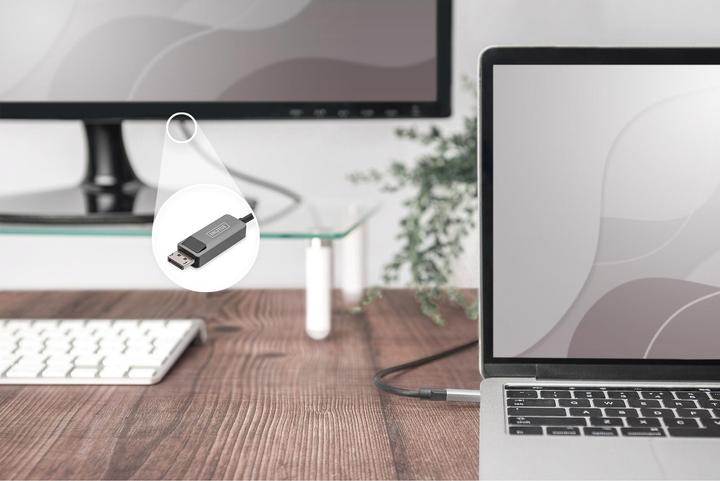 Actual product image Digitus USB Type-C Adapter Cable, USB Type-C to DP (2 m, USB Type C, 1.4)