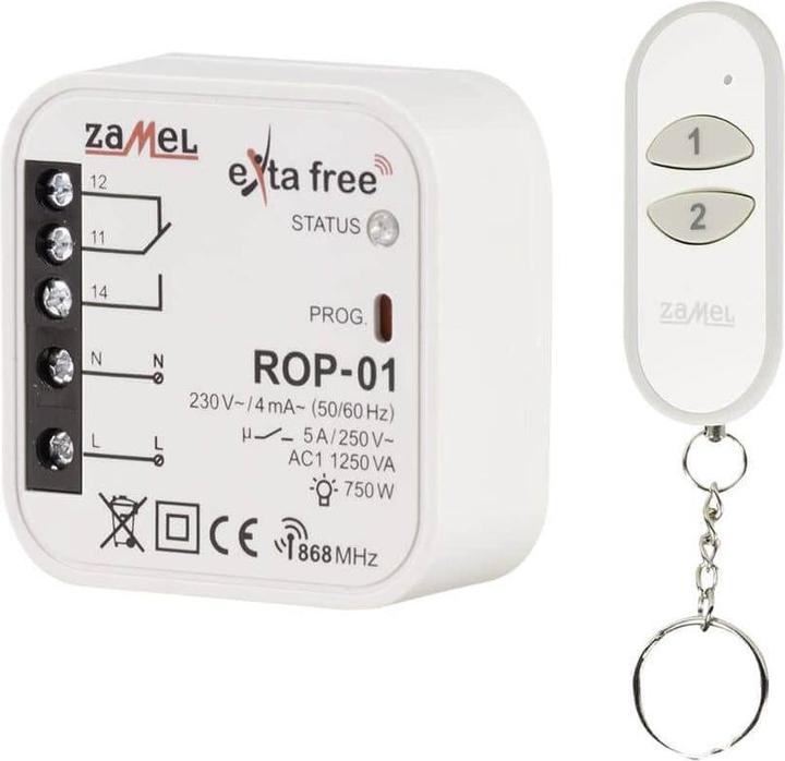 Produktbild Zamel Wireless Steuerungsset 2-Kanal Fernsteuerung + 1-Kanal Funkempfänger RZB-05