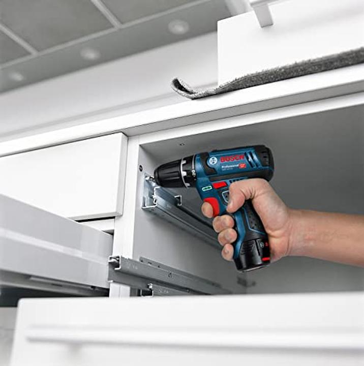 Actual product image Bosch Professional Combo kit set with 2 12V tools: GSR 12V-15/GWS 12V-76, 2x battery GBA 12V 2.0Ah