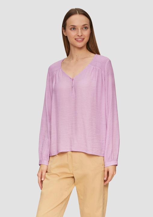 Actual product image S.Oliver Bluse Strukturierte Bluse aus Viskosemix mit Smok Details (40)