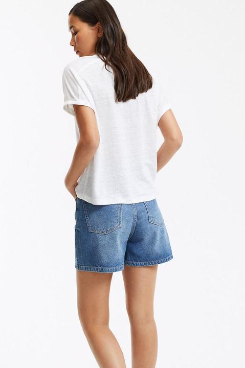 Image du produit La Redoute Collections T-shirt en lin à col rond (L)