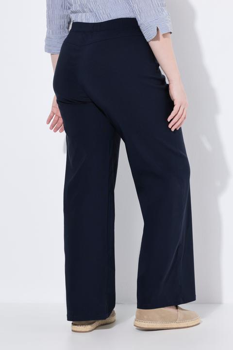 Produktbild Ulla Popken Bengalinhose Mary, weites Bein, Elastikbund, Stretch (60)