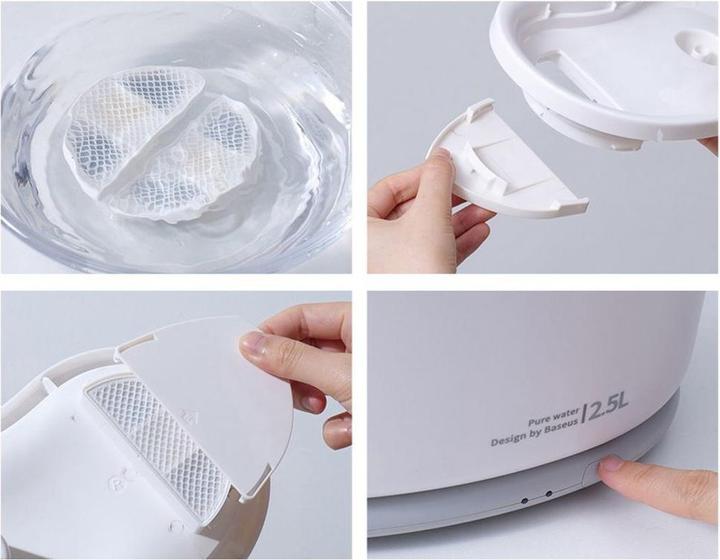 Image du produit Baseus Kit de filtre distributeur d'eau Smart Pet (8 pièces) blanc