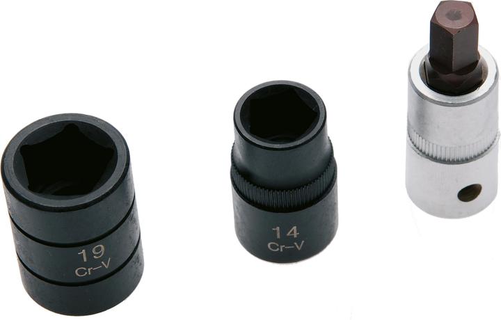 Actual product image BGS Brake Calliper Special Socket Set 12.5 mm (1/2") 3 pcs. (Brake Caliper)