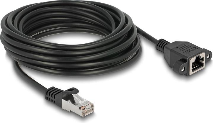 Actual product image Delock Netzwerk Verlängerungskabel S/FTP RJ45 Stecker zu RJ4 (S/FTP, CAT6a, 5 m)