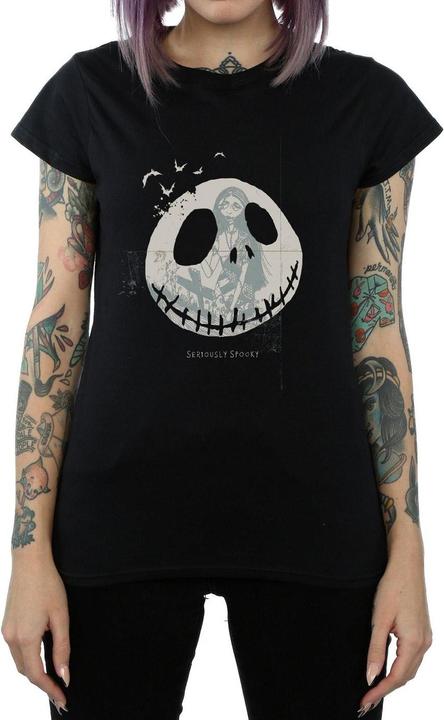 Actual product image Disney Womens/Ladies Nightmare Before Christmas Seriously Spooky Cotton T-Shirt (M)