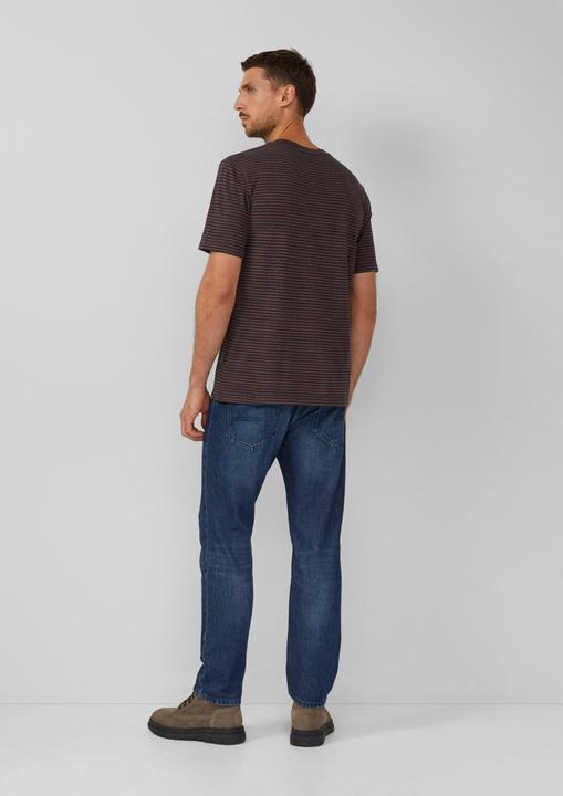 Produktbild S.Oliver T-Shirt Meliertes Ringel-Shirt mit Crew Neck (3XL)