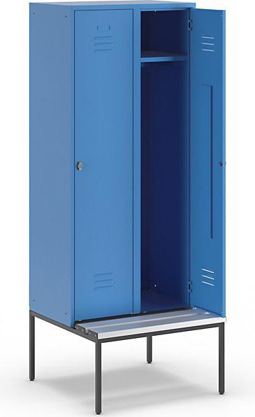 Actual product image Wolf Clothes locker with bench underneath (80 cm, 214 cm)