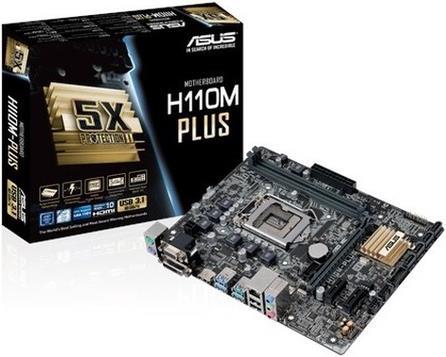 Produktbild ASUS H110m-Plus, Matx, Lga1151 (LGA 1151, Intel H110, mATX)