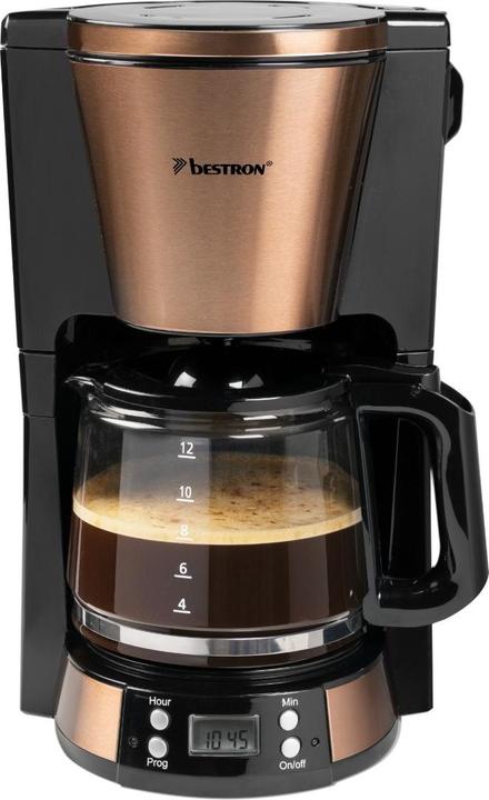 Produktbild Bestron Filterkaffeemaschine 12 Tassen, Kupfer