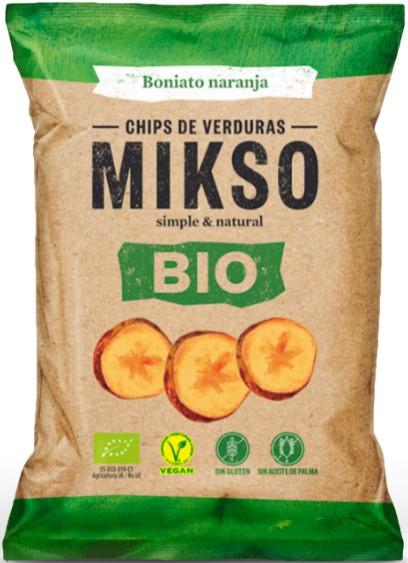 Actual product image Mikso BIO sweet potato chips orange (85 g)
