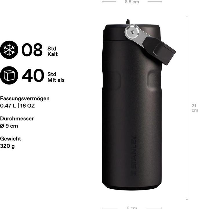 Actual product image Stanley 1913 IceFlow Flip Straw Flasche (0.47 l)
