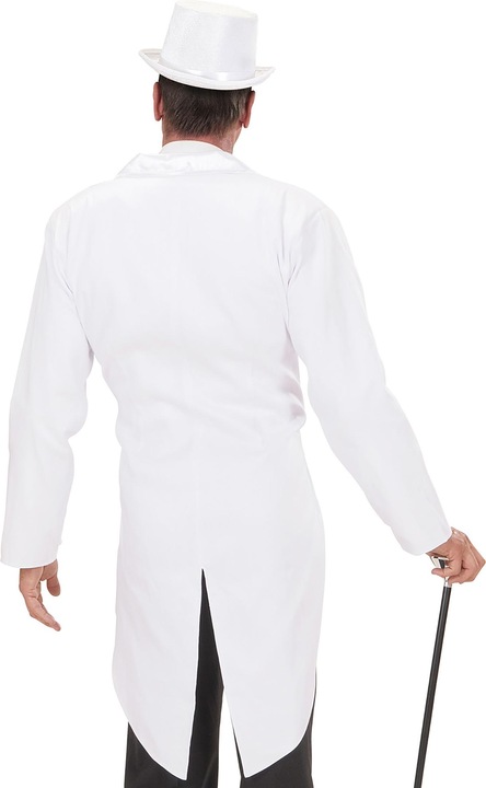 Actual product image Widmann White satin-lined tailcoat with satin collar (L)