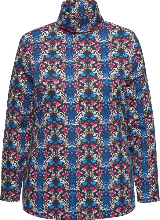 Actual product image Ulla Popken Floral Damask Print Long Sleeve Turtleneck Tee (50, 52)