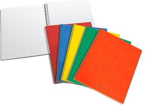 Actual product image Aurora Notebook Spiral Binding Special Chequered Cardboard Blue Not perforated (Special, Checked)