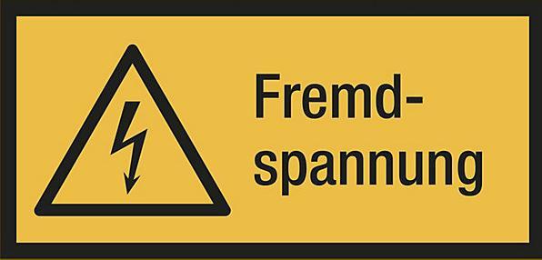Produktbild Marahrens Kombischilder mit Text, LxH 74x37mm, VE 10 Stk, Fremdspannung