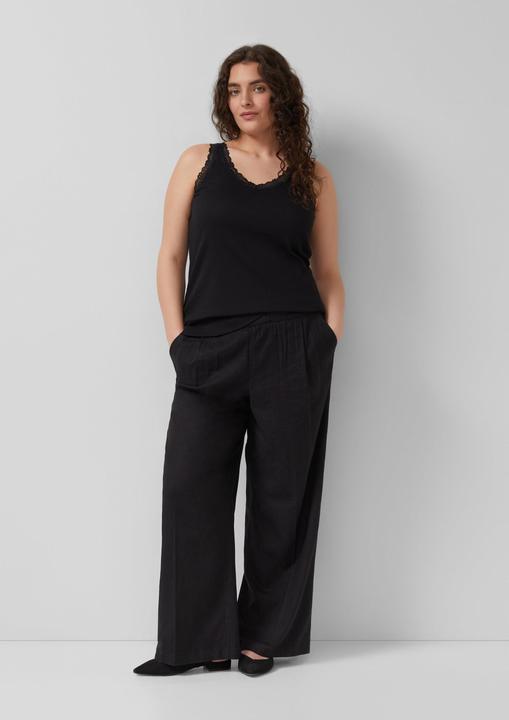 Produktbild s.Oliver Geripptes Tanktop mit Spitze (46)