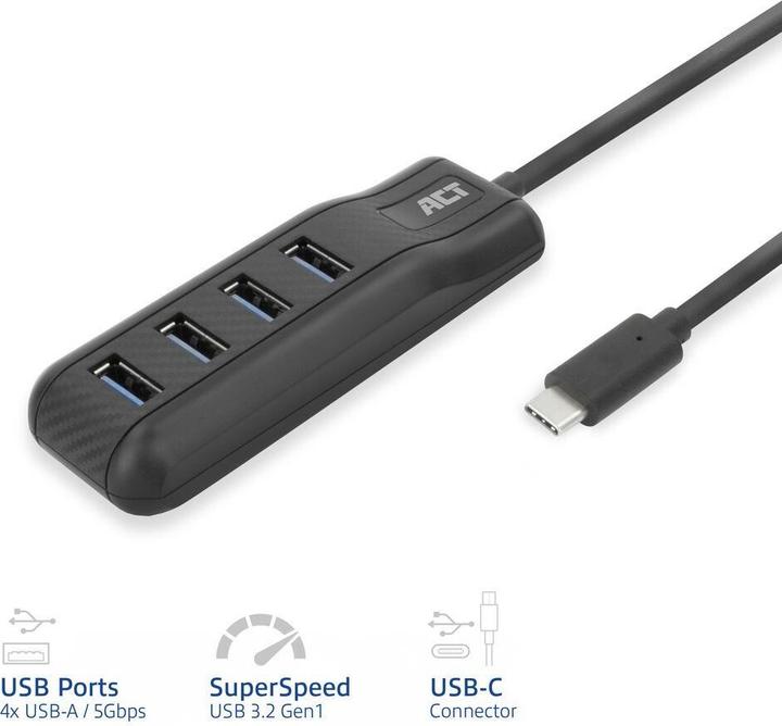 Produktbild ACT AC6420 (USB-C, 4 Ports)
