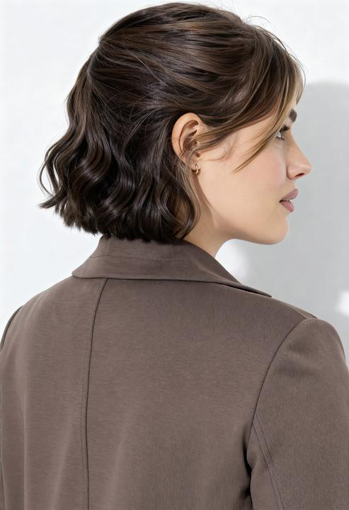 Actual product image Ulla Popken Lapel Collar Scuba Knit Jacket (58, 60)
