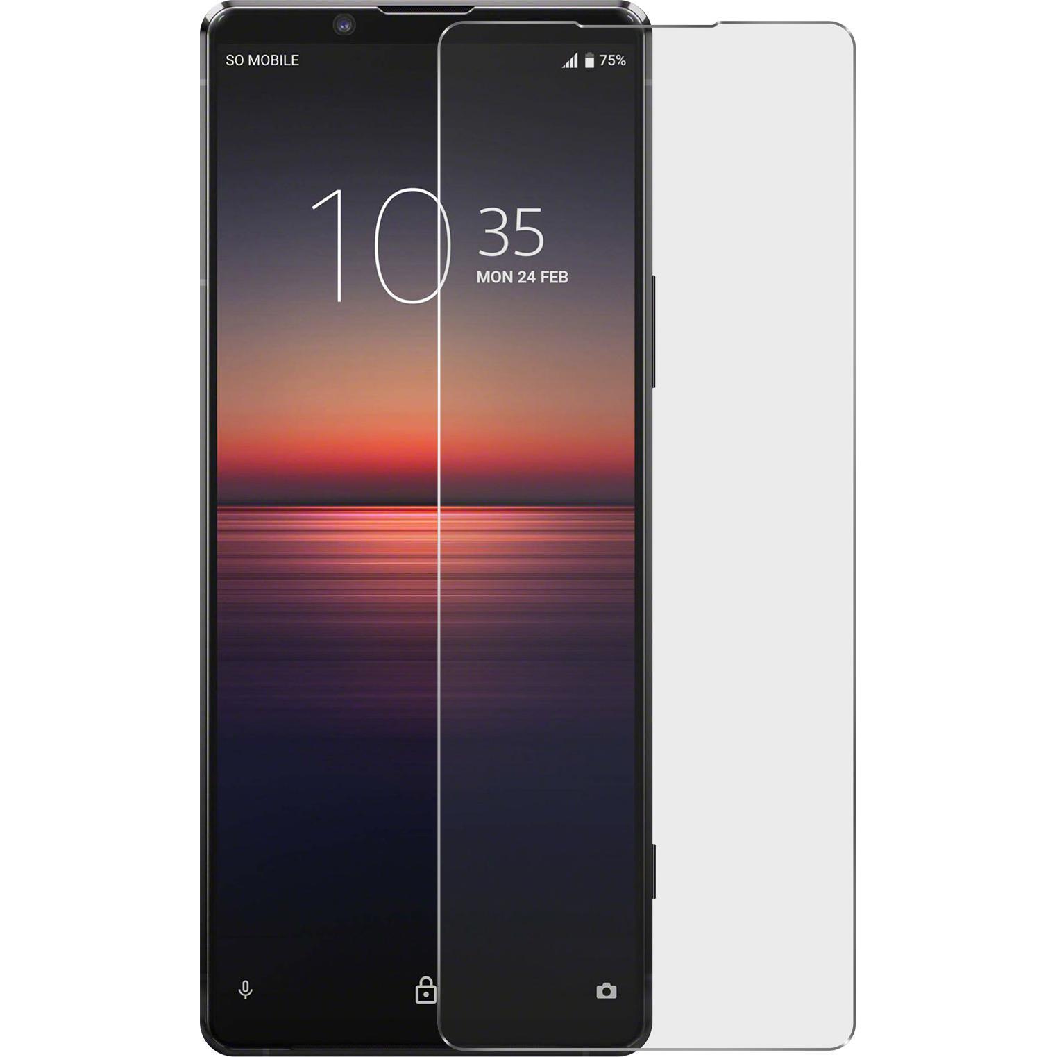 Avizar Kristallklare Folie, Glas-Displayschutz (1 Stück, Sony Xperia 5 II), Smartphone Schutzfolie, Transparent