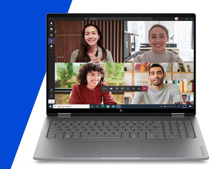Produktbild HP OmniBook X Flip 2-in-1 Laptop Next Gen AI 16-cc0074ng (16", 1000 GB, 32 GB, DE, AMD Ryzen AI 7 450)