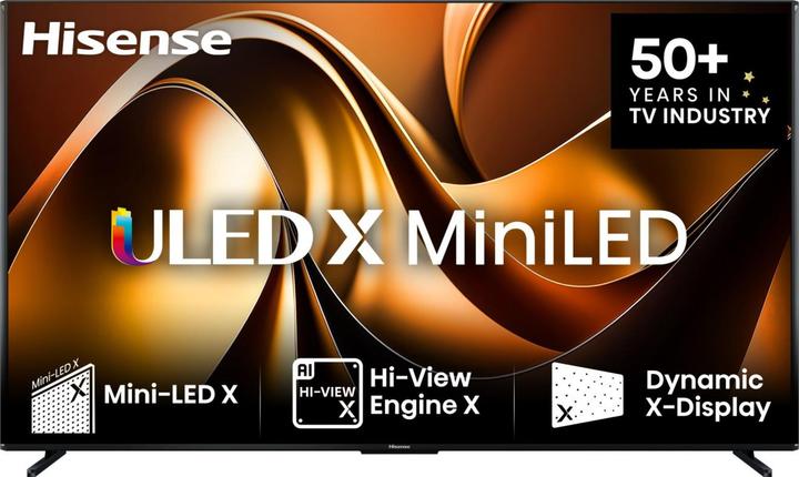 Hisense TV 85UXNQ (215 cm (85 pouces), noir, UltraHD/4K, triple tuner, AMD Free-Sync, dalle 120Hz) (85", LED, 4K, FR)