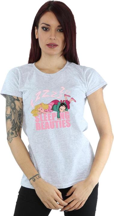 Actual product image Disney Womens/Ladies Wreck It Ralph Aurora And Vanellope Cotton T-Shirt (S)