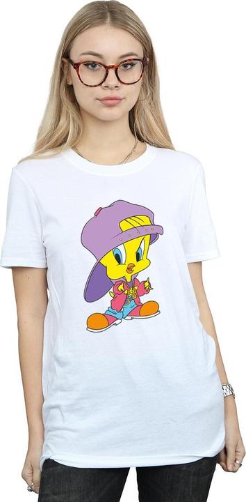 Actual product image Looney Tunes Womens/Ladies Tweety Pie Hip Hop Cotton Boyfriend T-Shirt (M)