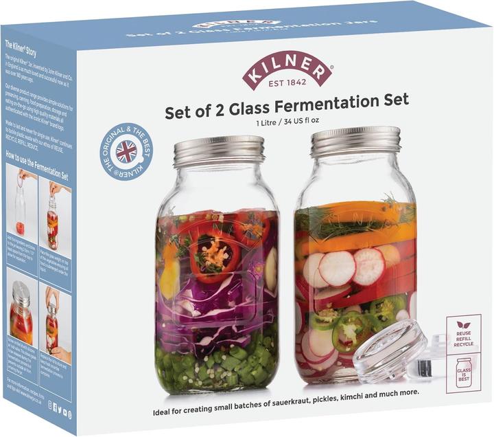 Actual product image Kilner Fermentation Glasses (2 pcs., 1 l)