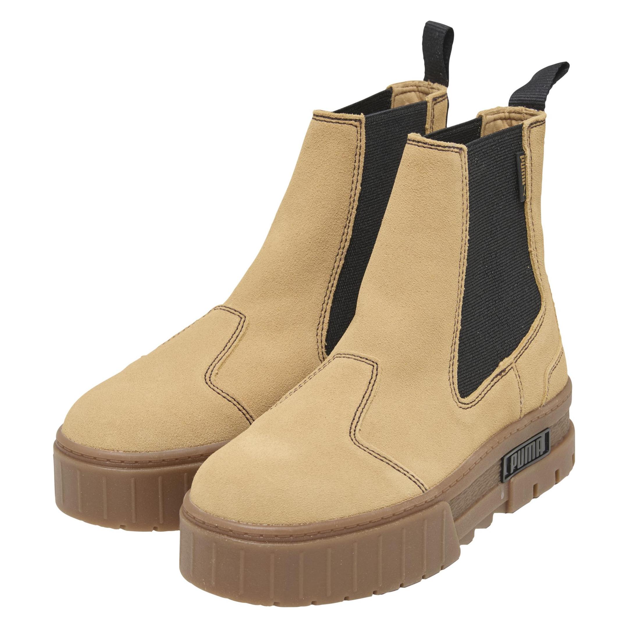 Puma, Damen, Boots + Stiefel, Mayze Chelsea Suede Wn's-382829, Beige, (41)
