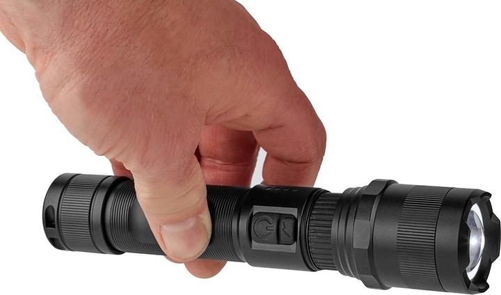 Actual product image Nedis LED torch, full metal housing, rechargeable battery, 3.7 V, 10 W (3.50 cm, 1000 lm)