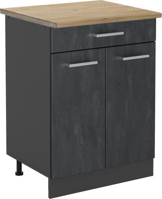 Anthrazit, Goldkraft Eiche, Schwarz, Schwarz Beton