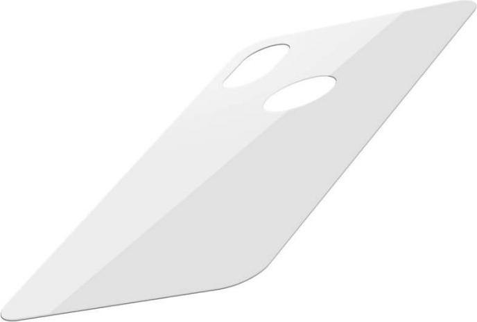 Actual product image Baseus iPhone Xs Max 03 mm Full coverage curved TGlass rear ProtectorWhite (1 Piece, Apple iPhone XS Max)