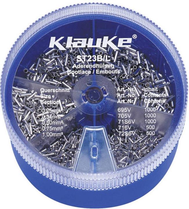 Produktbild Klauke Aderendhülsen Sortiment 0.25 6 mm²