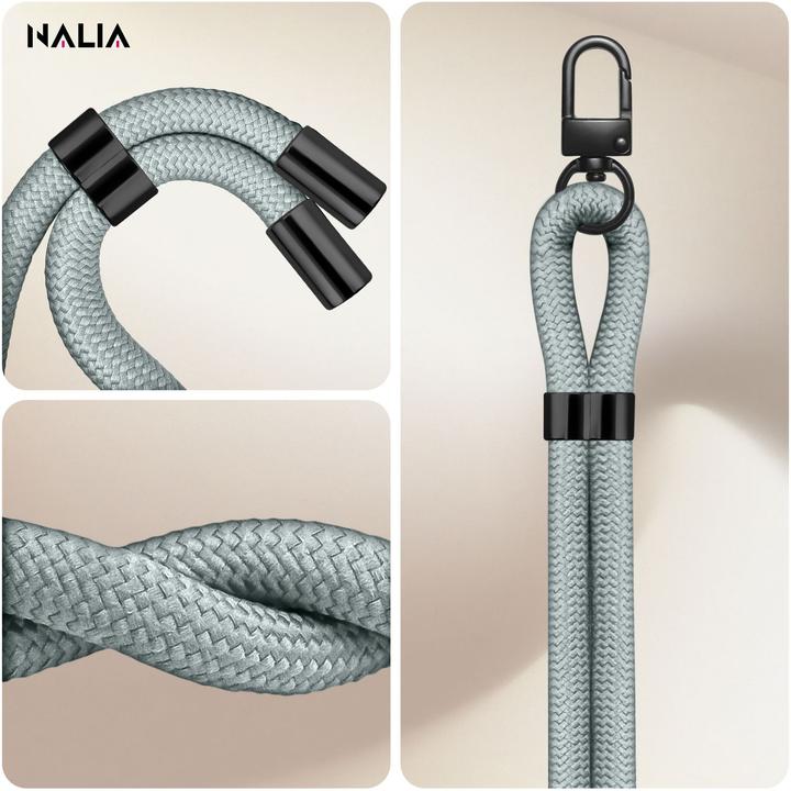 Image du produit Nalia HoldMe Lanyard Handykette - Universal Trageband für Smartphones - Verstellbar, Soft & Elastisch