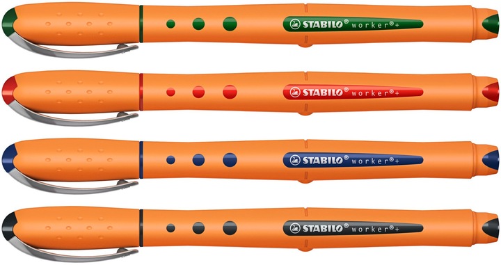 Produktbild STABILO worker+ Tintenroller (Grün, 1 x)