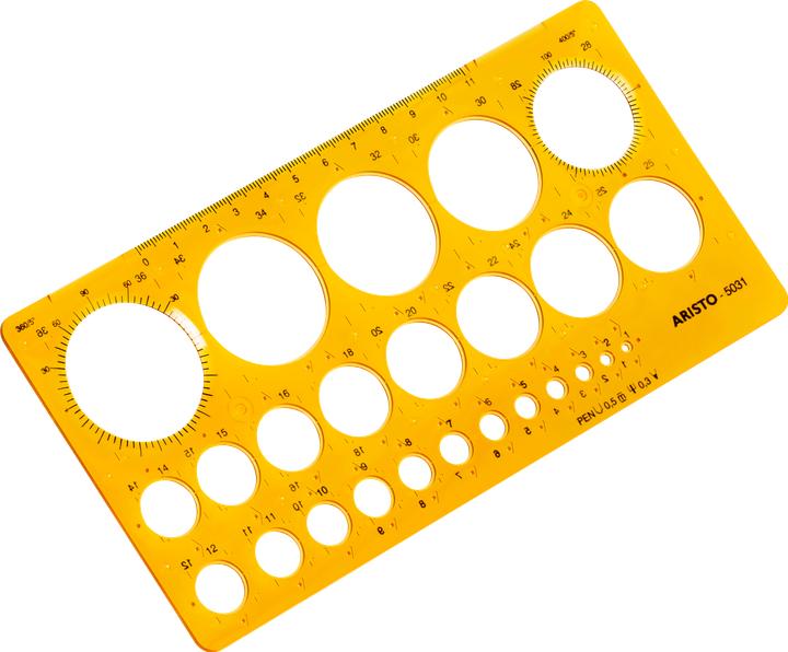 Actual product image Aristo Circle template (20 cm, Plastic)