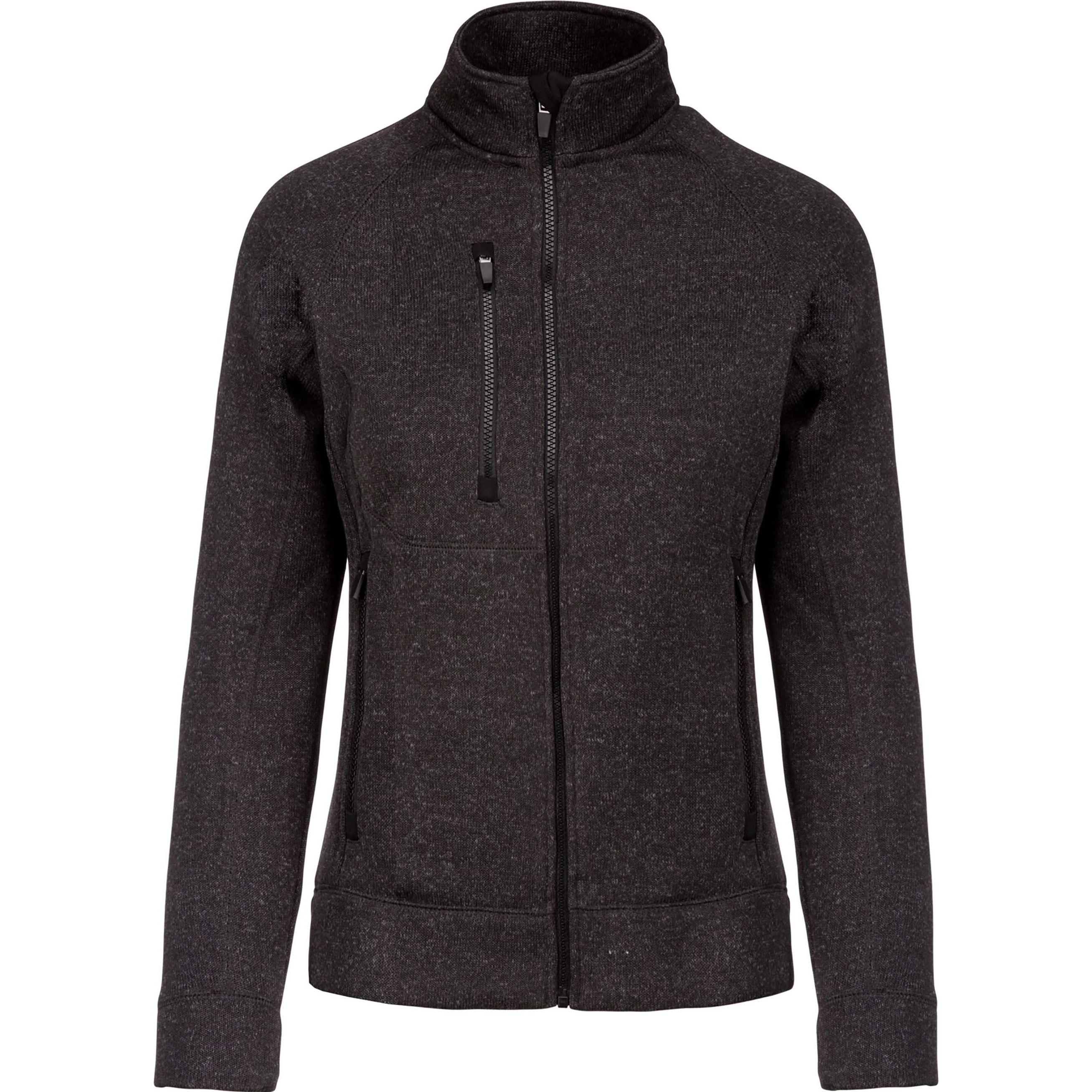 Kariban, Damen, Jacke, Zippée (XS), Grau, XS